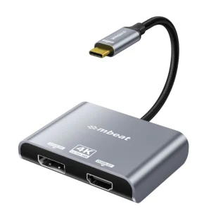 MB-XAD-C2DPHD (LS) mbeat® Tough Link USB-C to DP&HDMI Dual 4K/60Hz MST Adapter 4K (3840x2160)