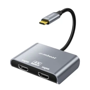 MBEAT MB-XAD-C2HDM ® Tough Link USB-C to Dual 4K/60Hz HDMI MST Adapter 4K (3840x2160) @ 60Hz