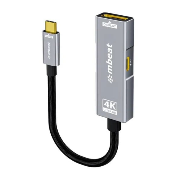 MBEAT MB-XAD-PCDP ® Tough Link USB-C to DP Adapter with 100W PD