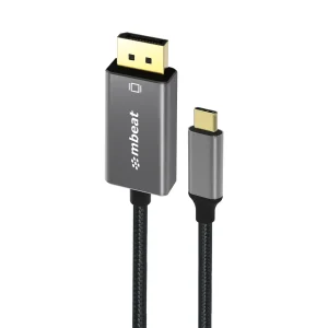 MBEAT MB-XCB-CDP18® Tough Link 1.8m 4K USB-C to Display Port Cable – Converts USB-C to MBEAT MB-XCB-CDP18 ® Tough Link 1.8m 4K USB-C to Display Port Cable