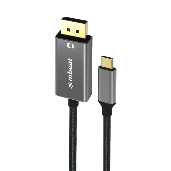 MBEAT MB-XCB-CDP18® Tough Link 1.8m 4K USB-C to Display Port Cable – Converts USB-C to MBEAT MB-XCB-CDP18 ® Tough Link 1.8m 4K USB-C to Display Port Cable