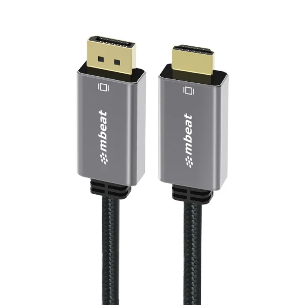 MBEAT MB-XCB-DPHDM18 ® Tough Link 1.8m 4K/60Hz Display Port to HDMI Cable