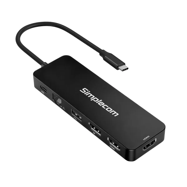 Simplecom CHT811 11-in-1 USB-C 4K Triple Display MST Docking Station with Dual HDMI DP Simplecom CHT811 11-in-1 USB-C 4K Triple Display MST Docking Station with Dual HDMI DP