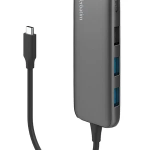 Verbatim USB-C Hub with 2 x USB-A 3.2 Gen 1 supports up to 5Gbps data transfer