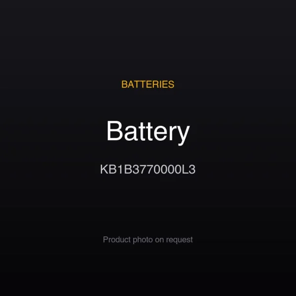 Battery KB1B3770000L3
