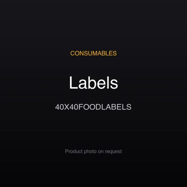 Labels 40X40FOODLABELS Labels 40X40FOODLABELS