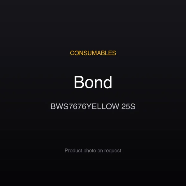 Bond BWS7676YELLOW 25S Bond BWS7676YELLOW 25S