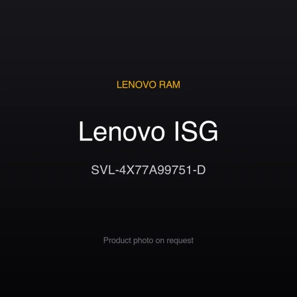 Lenovo ISG SVL-4X77A99751-D Lenovo ISG SVL-4X77A99751-D