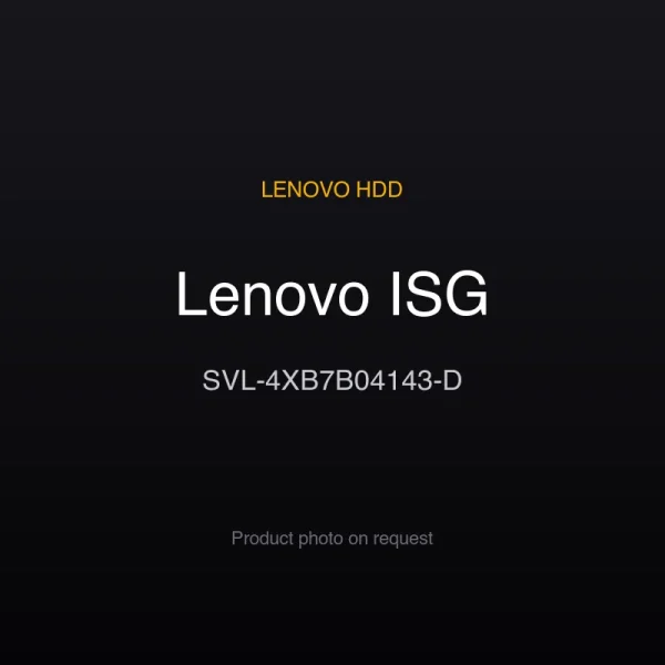 Lenovo ISG SVL-4XB7B04143-D Lenovo ISG SVL-4XB7B04143-D