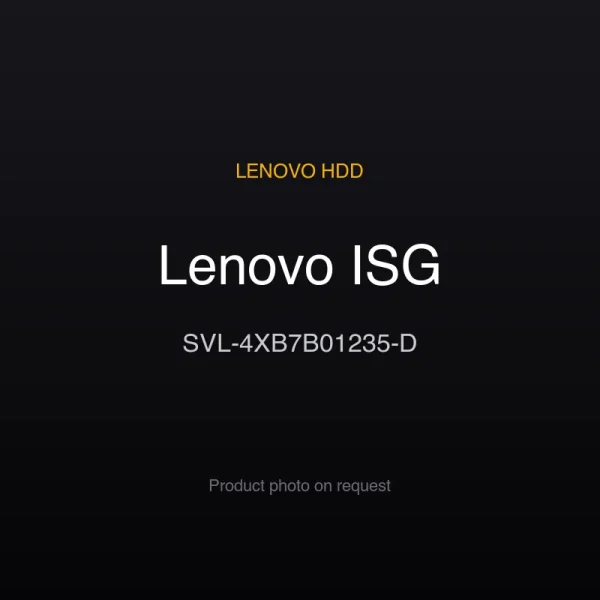 Lenovo ISG SVL-4XB7B01235-D Lenovo ISG SVL-4XB7B01235-D