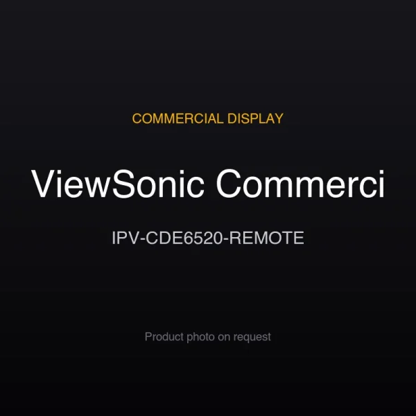 ViewSonic Commercial IPV-CDE6520-REMOTE